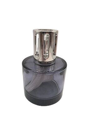Smoky Gray Scent Lamp with Silver Cap